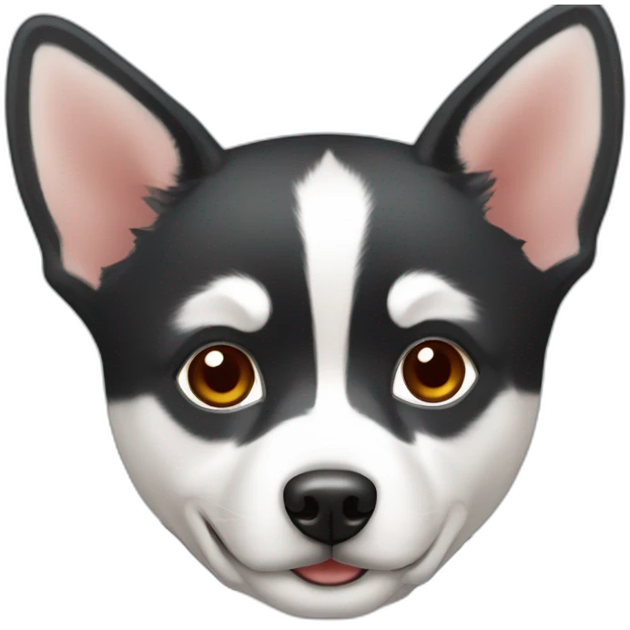 Klee Kai red and white emoji