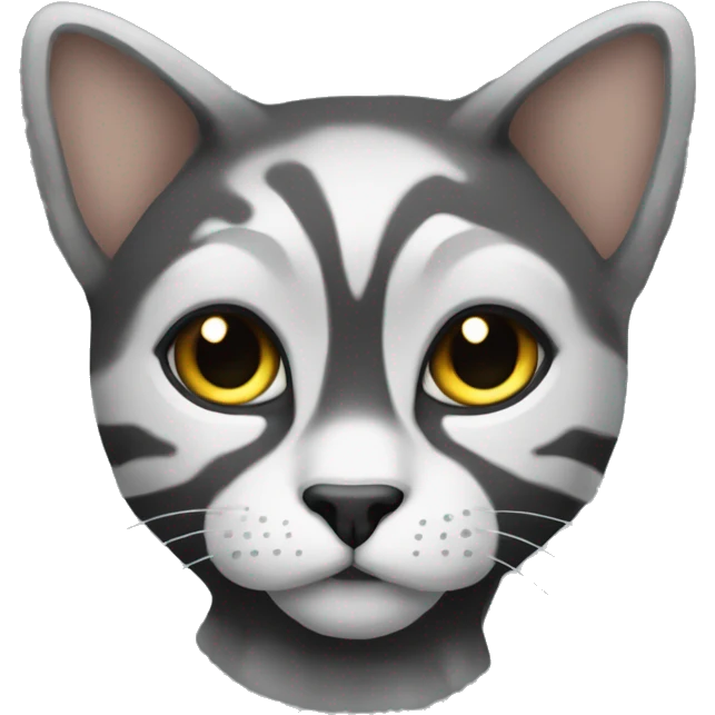 черный кот на скейте  emoji