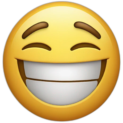 Sad face laughing emoji