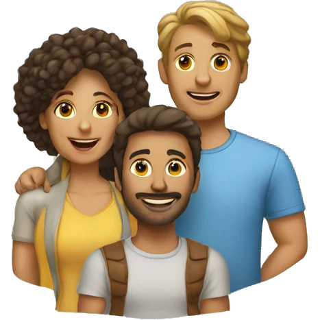 équipe de 4 personnes emoji