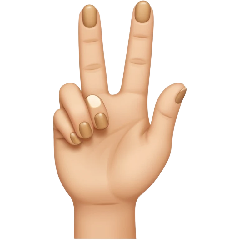 light brown hand with small finger raised emoji