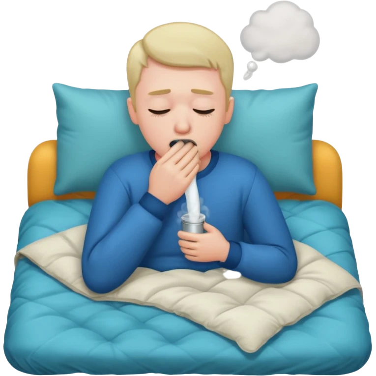 duvet couch men sick emoji