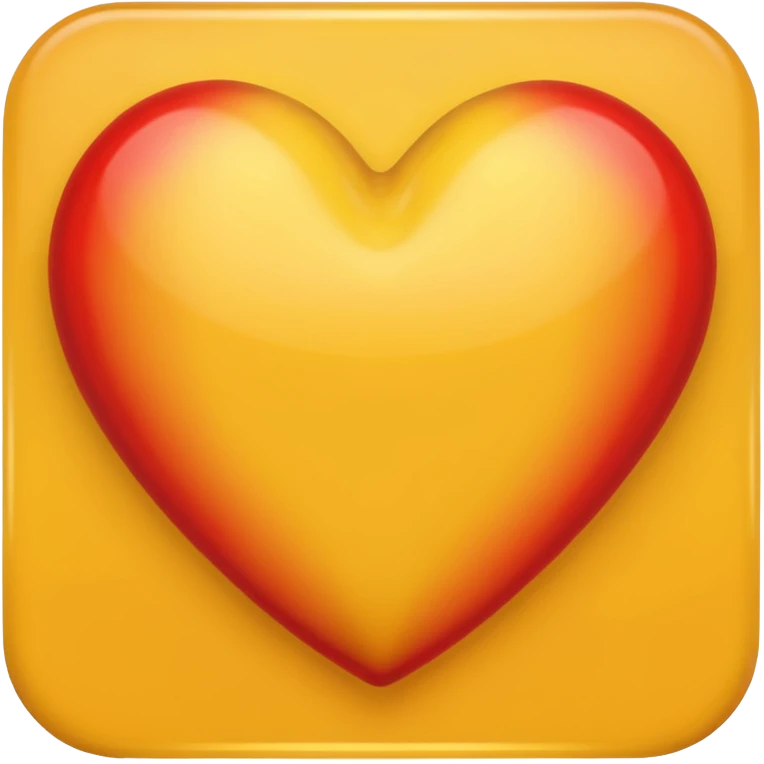 Sarı kırmızı kalp emoji