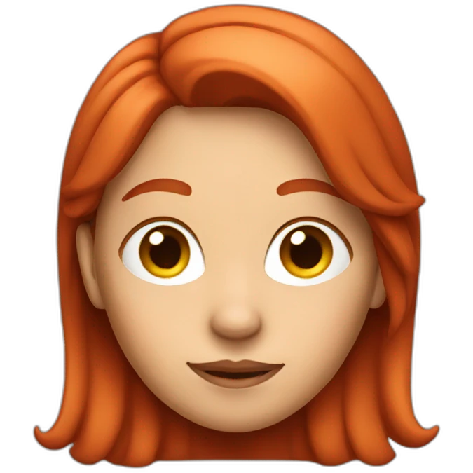 Big ear red hair woman  emoji