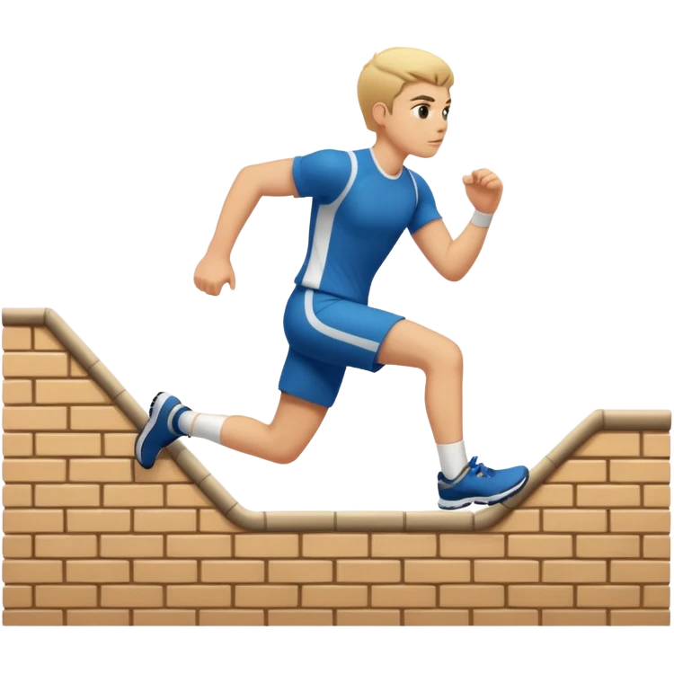 Running up a wall  emoji
