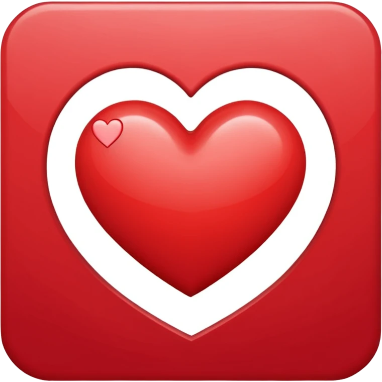 red greeting card emoji