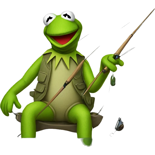 kermit fishing  emoji