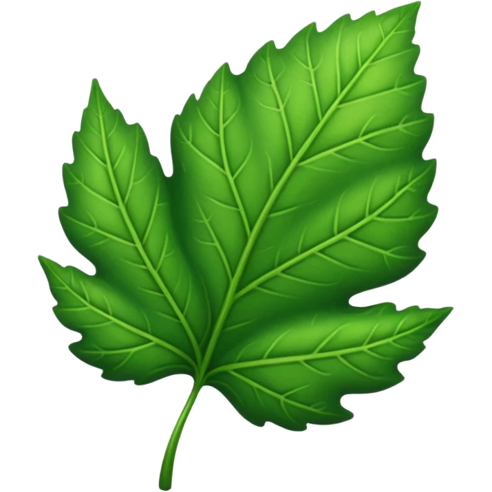 a leaf emoji