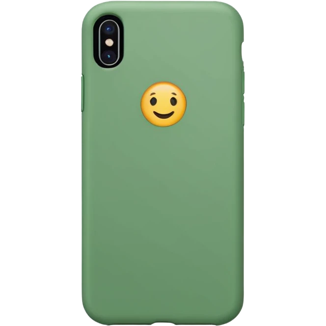 Green iPhone case emoji