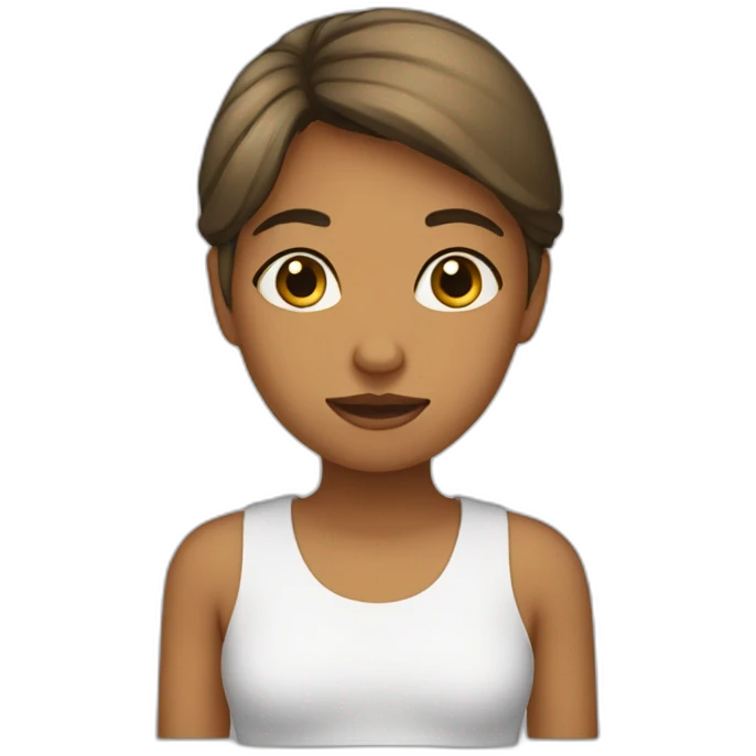 Fille pleure emoji