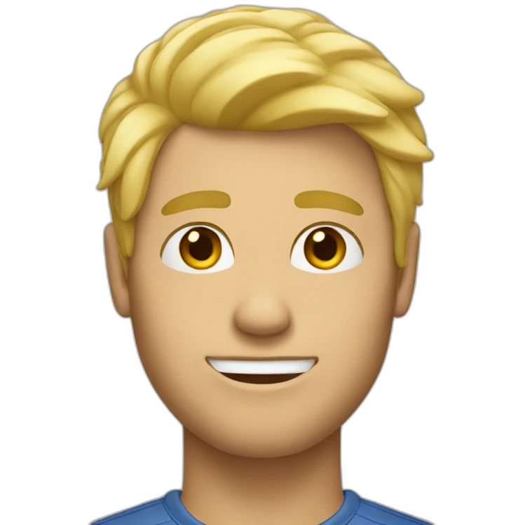 Blond hair man emoji