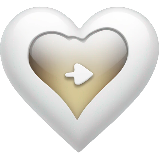 White heart with photo reel emoji