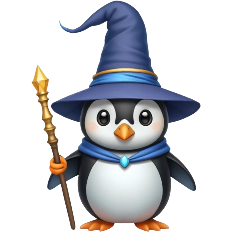 Penguin Wizard emoji