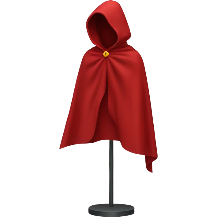 faceless mannequin red  cape emoji