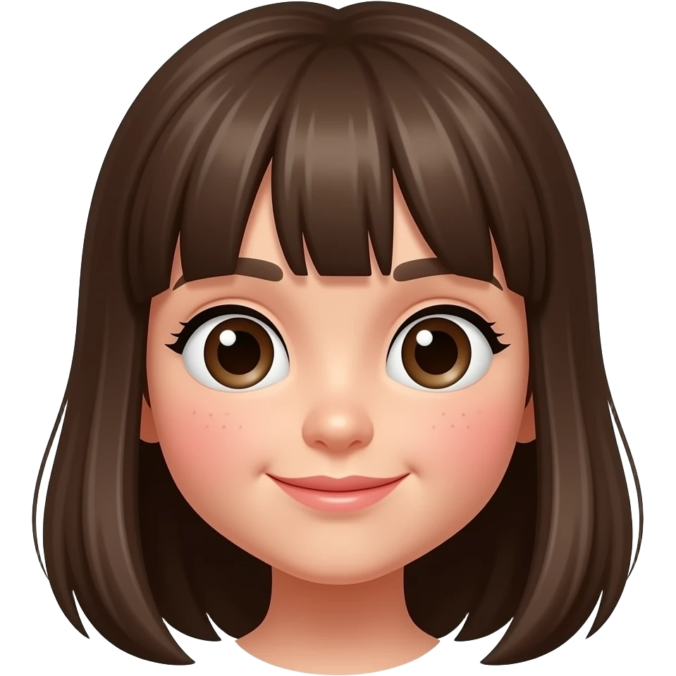 Cute girls face emoji