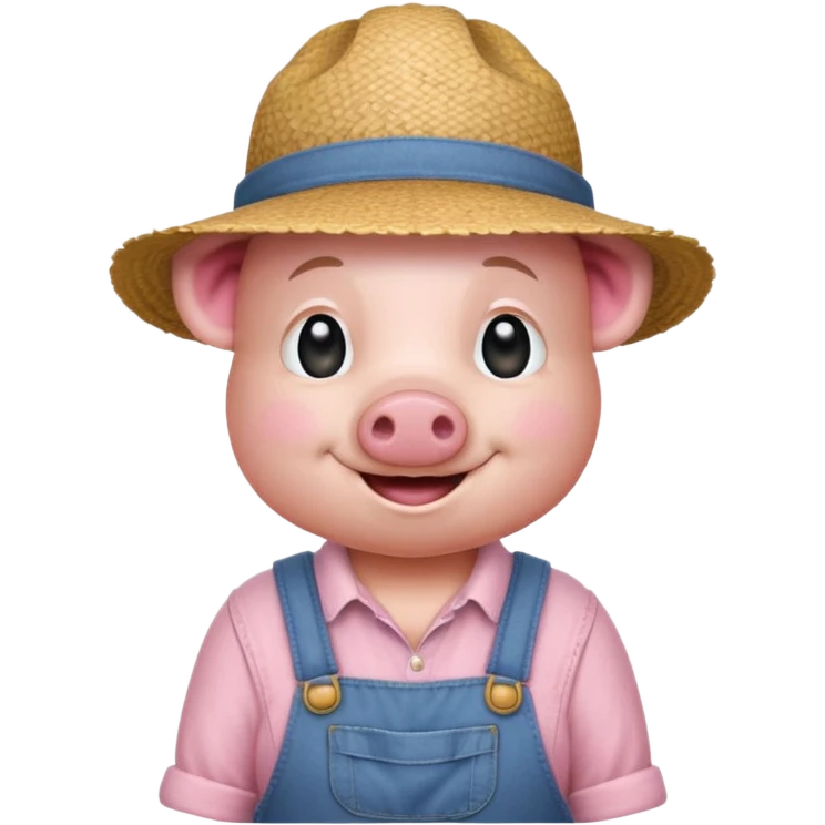 Farmer Pig emoji