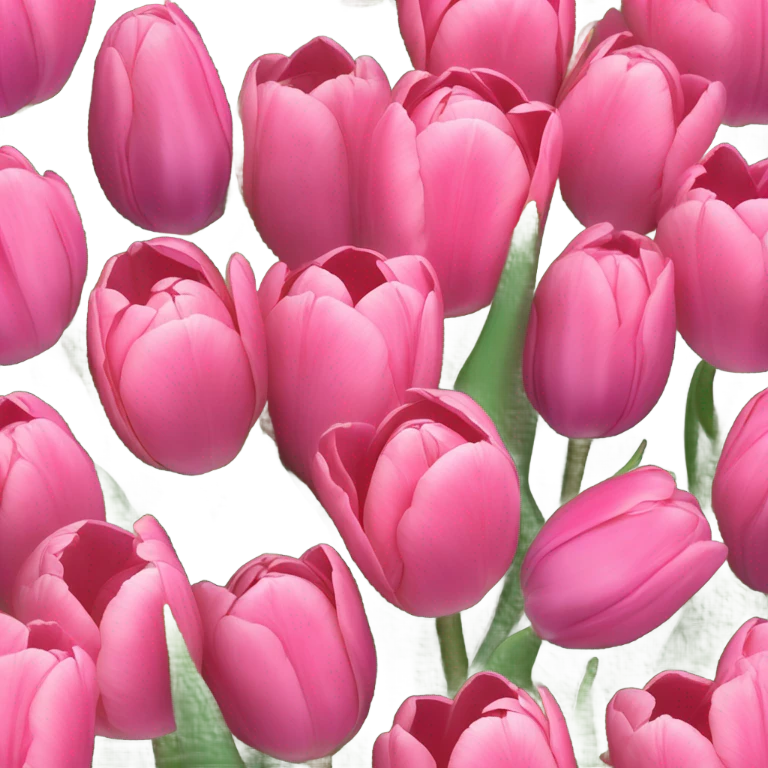 pink tulips emoji