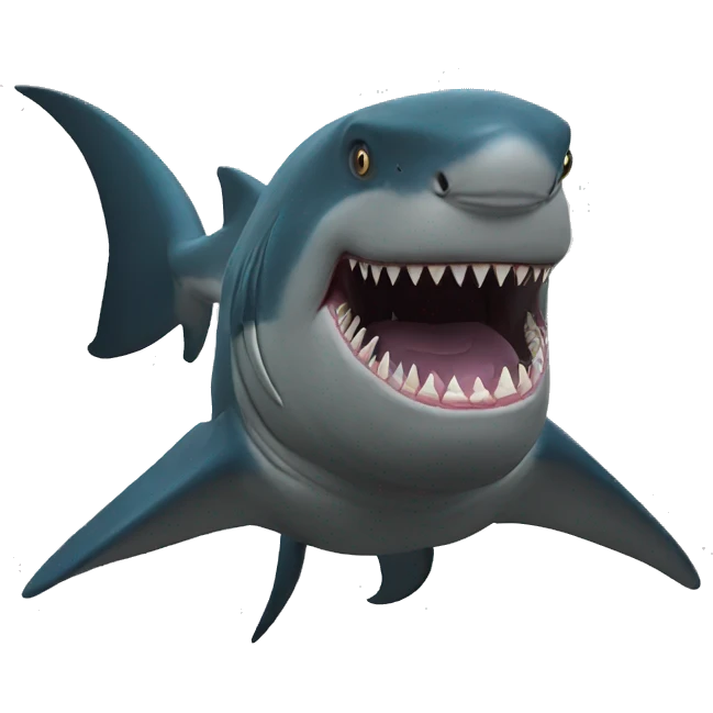 King Shark with feet and arms Suicide Squad emoji