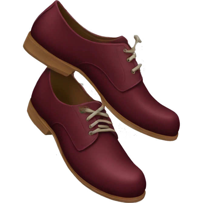 Burgundy shoe  emoji