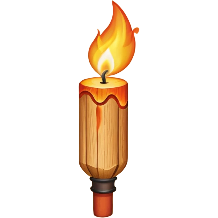 a lit matchstick with a flame emoji