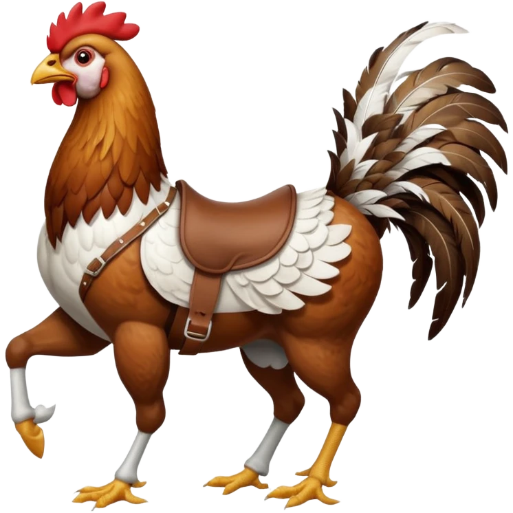 Chicken jockey  emoji