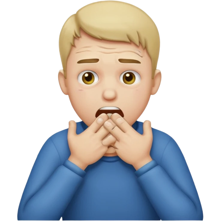 guy choking himself with two hands looks like emoji  emoji
