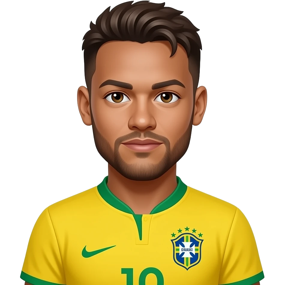 Neymar in Brazil jersey emoji