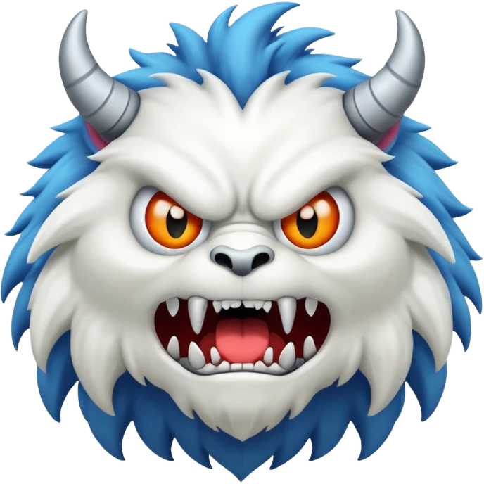 White monster can emoji