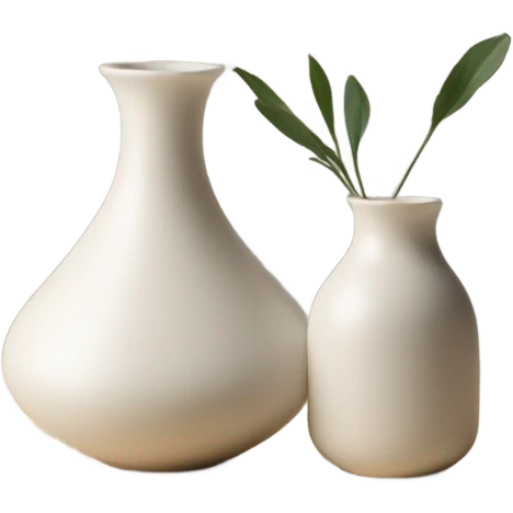 homewares on shelfvase on table emoji