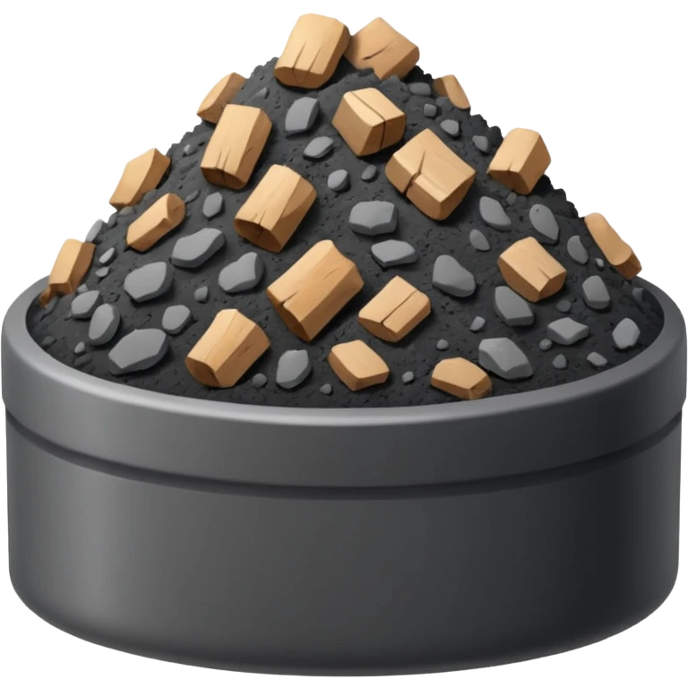 a pile of ashes emoji