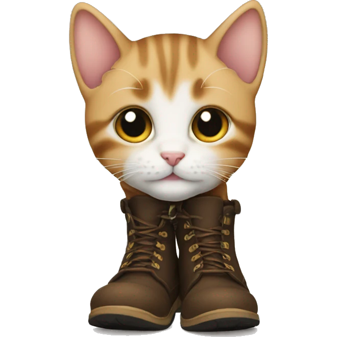 Kitten wearing boots emoji