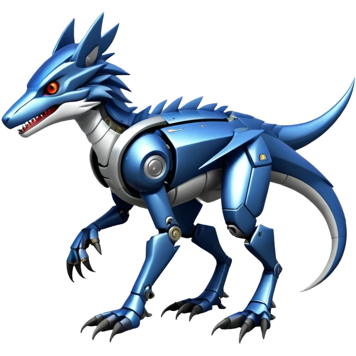 Futuristic Mechanical Sergal-raptor-nargacuga-vernid emoji