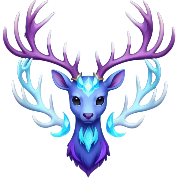 Pokemon legendary cian and purple  xerneas emoji