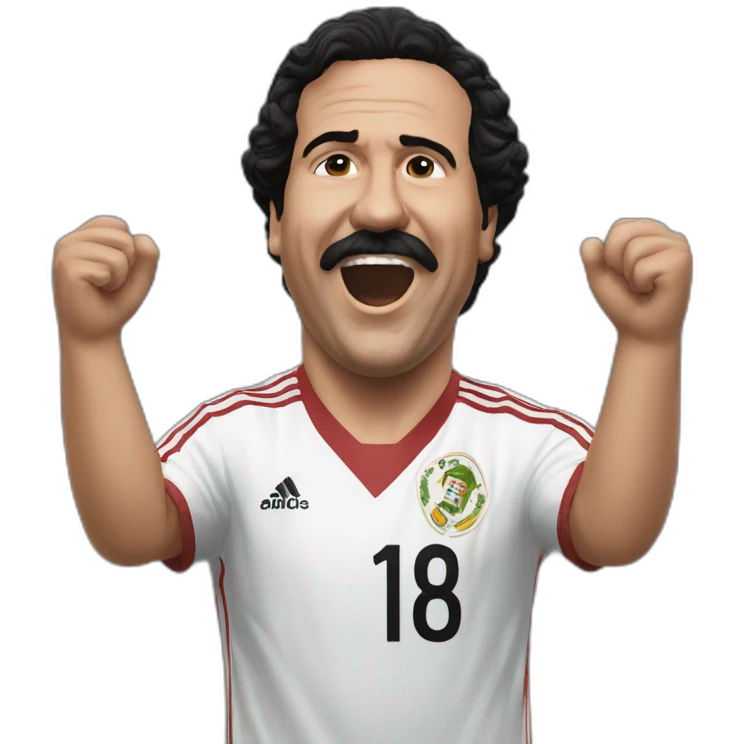 pablo escobar goal celebration emoji