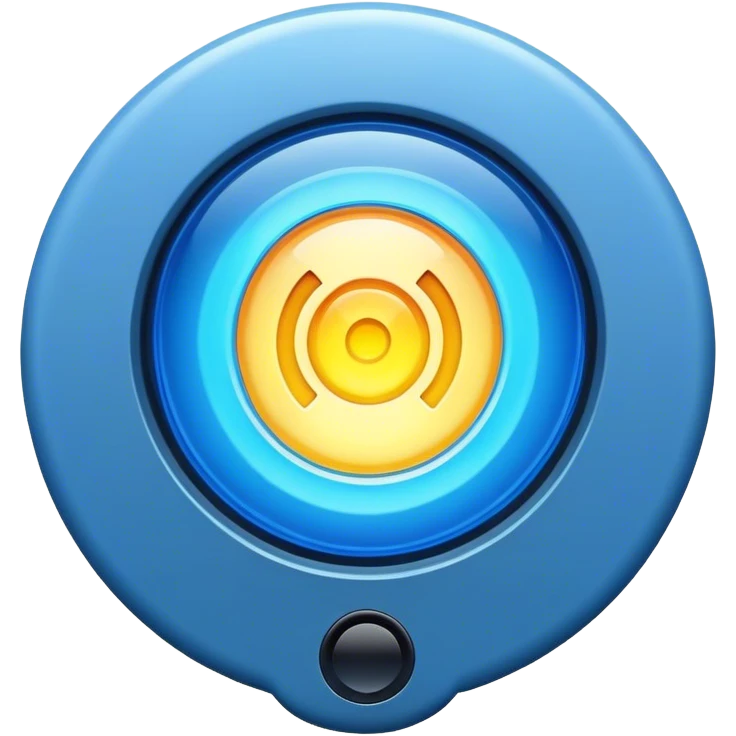 blue flashing light emoji