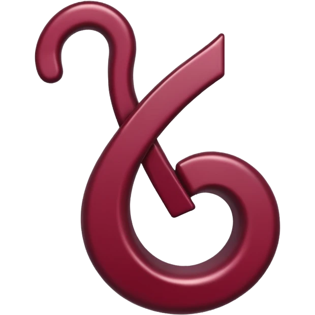musical note in burgundy color emoji