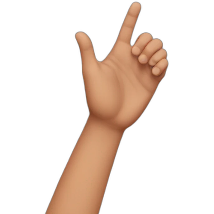 guy doing no hand gesture emoji