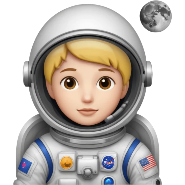 Person on the moon emoji