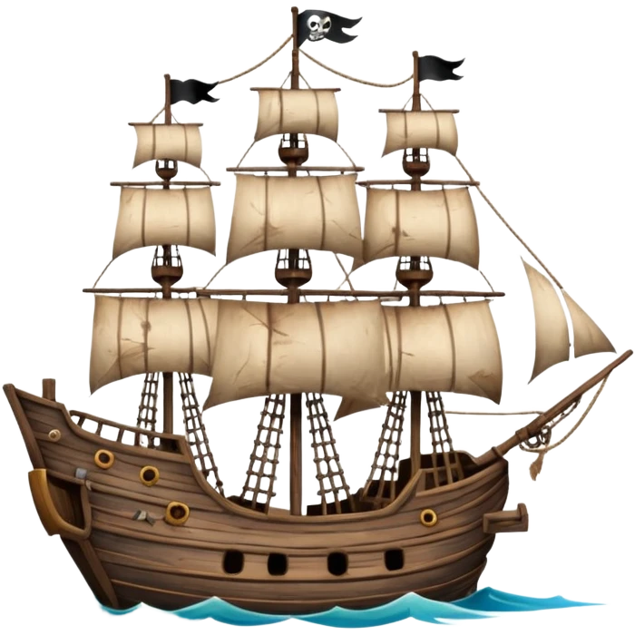 mât bateau pirate emoji