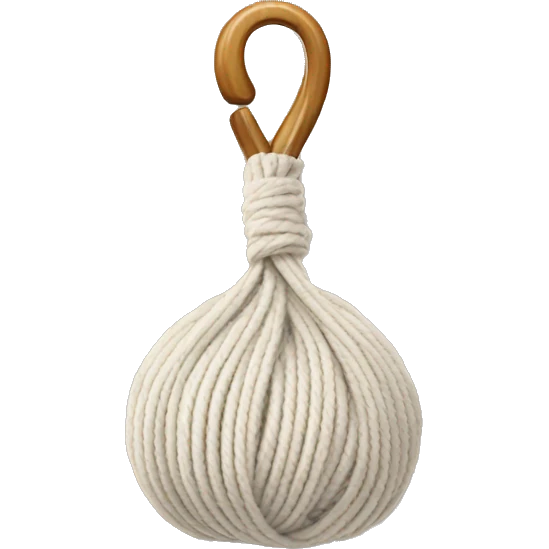 Yarn and hook emoji