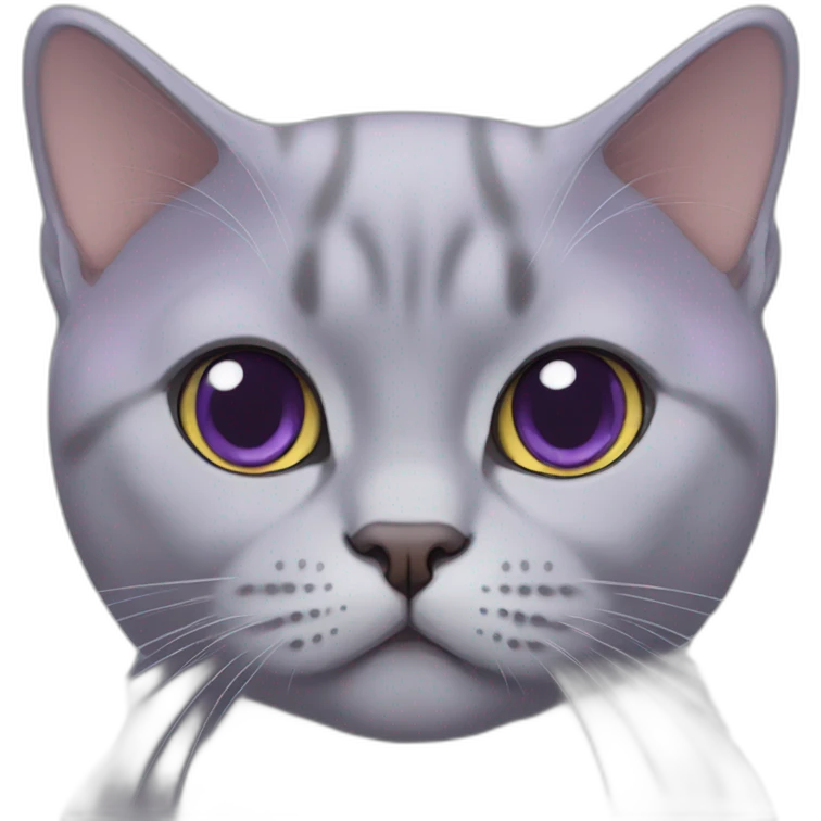 lilac british shorthair cat emoji