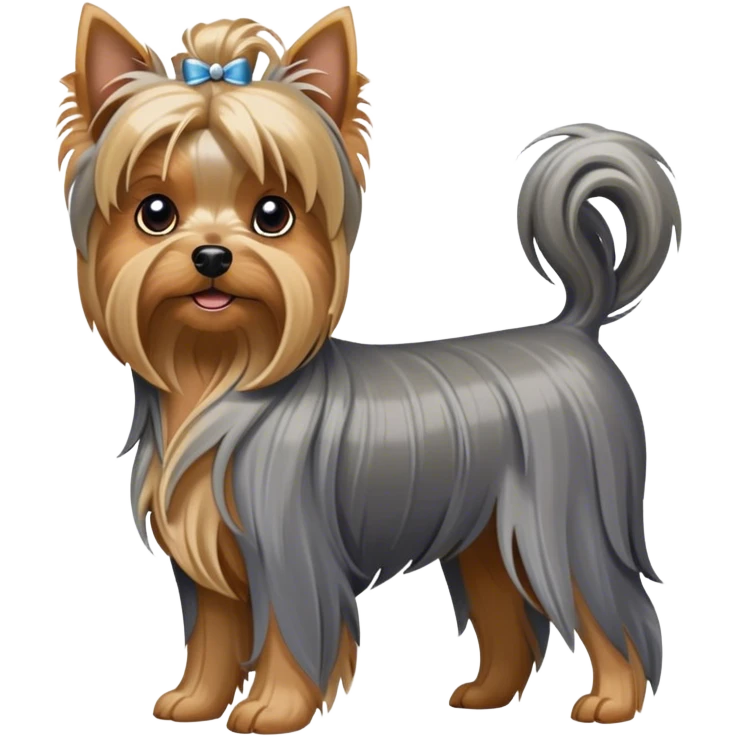 Yorkshire terrier female dog emoji