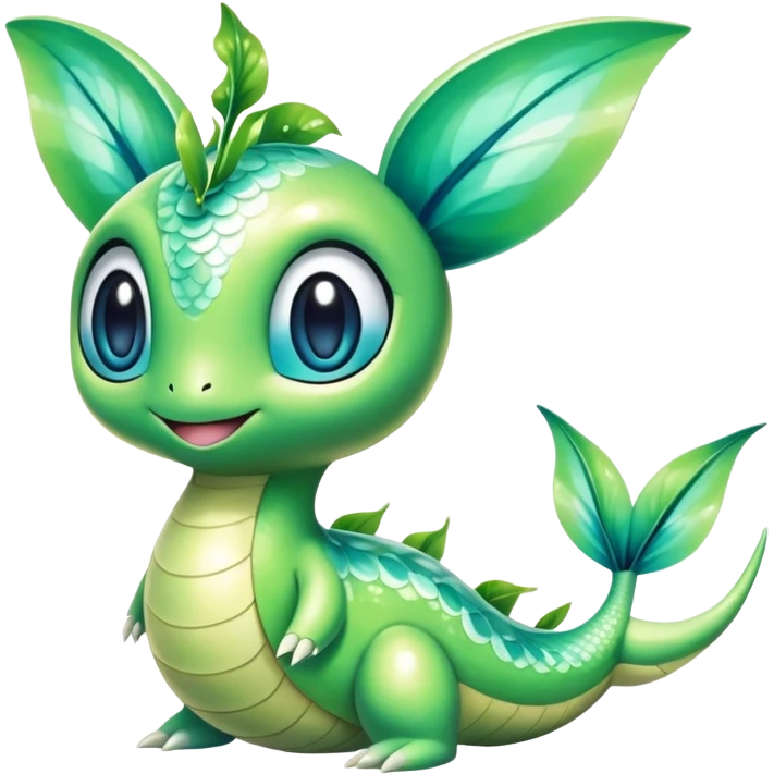 Shiny Exotic Dratini-Celebi-Chikorita-Hybrid-Creature emoji