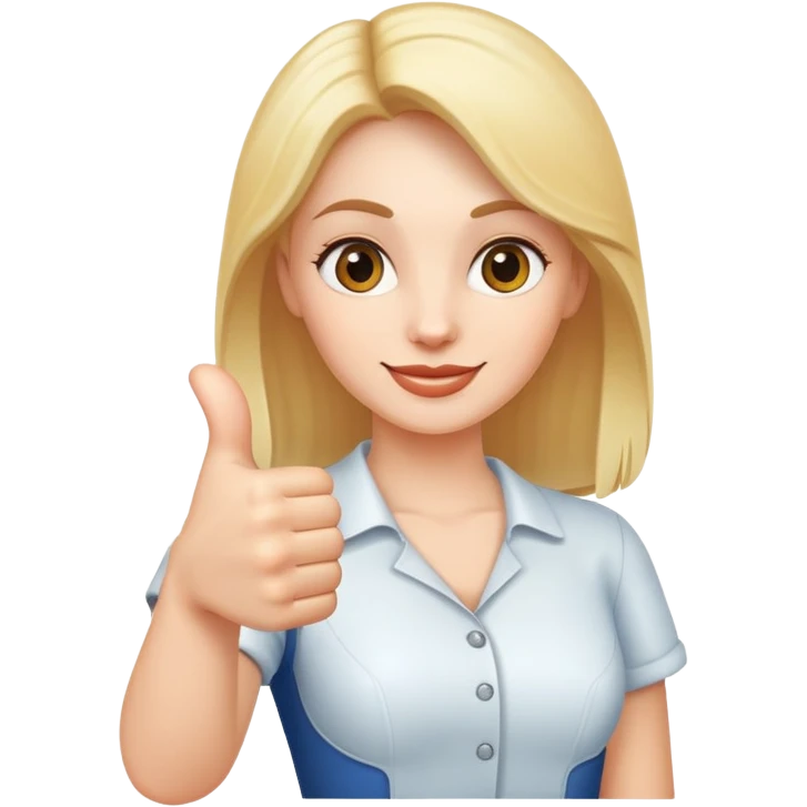 Women thumbs up emoji