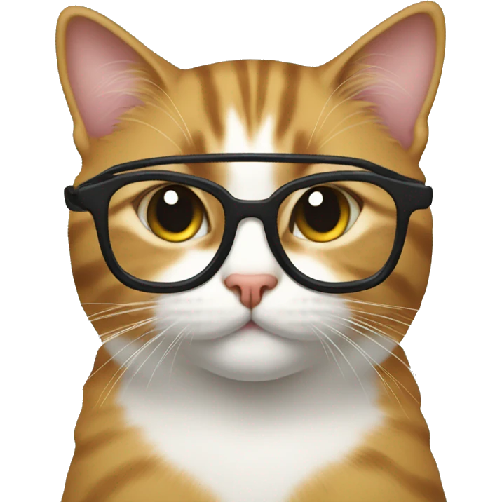 Cat with glasses emoji