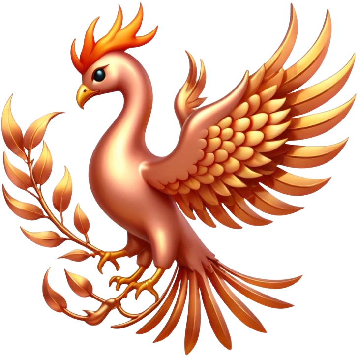 Rose Gold Phoenix emoji