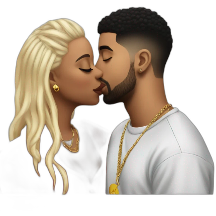 drake kissing 21 savage emoji