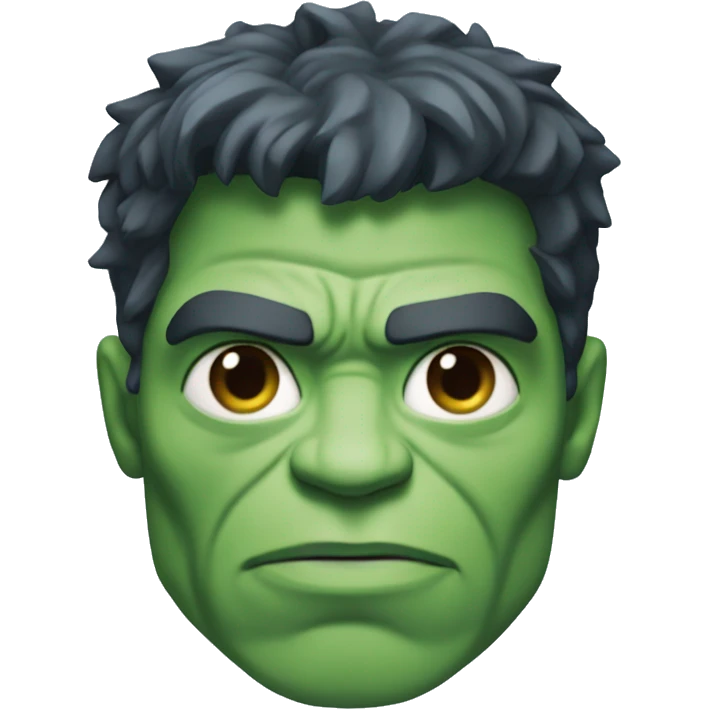 The hulk but with sky blue skin emoji