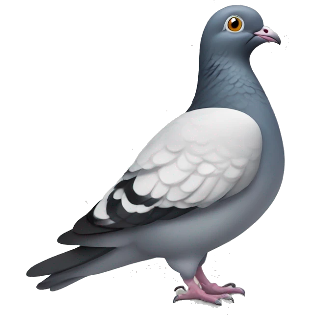 Oversimplified Cartoon pigeon emoji