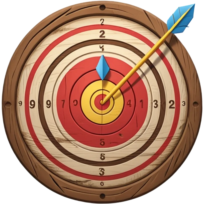 target with an arrow in the center emoji
